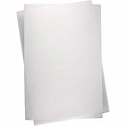 Shrink-wrap plastic sheets - matte white (20 x 30 cm, 100 pcs.)