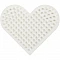 Hama Nabbi Pegboard for Beads – Heart (7 x 8.5 cm)