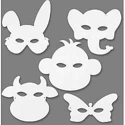 Kartona maskas (16 gab.)