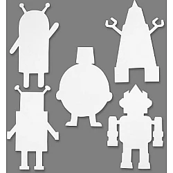 Kartona motīvs "Robots" (16 gab.)