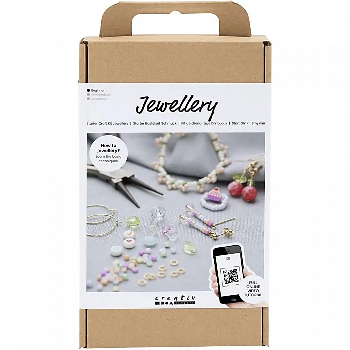Jewellery Making Kit - Bright Coloured Beads