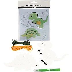 Embroidery Templates with Perforated Holes - Dinosaur