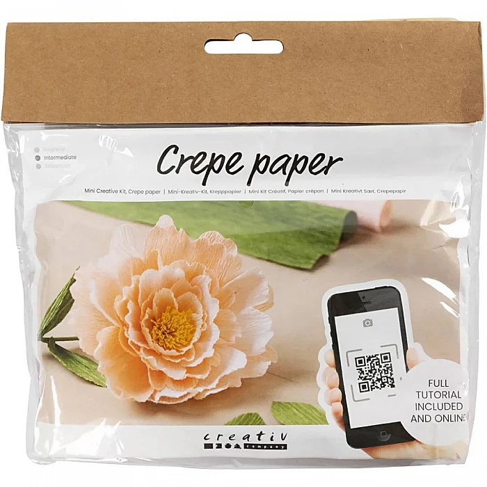 Crepe Paper Kit - Peony Flower (1 pc.)