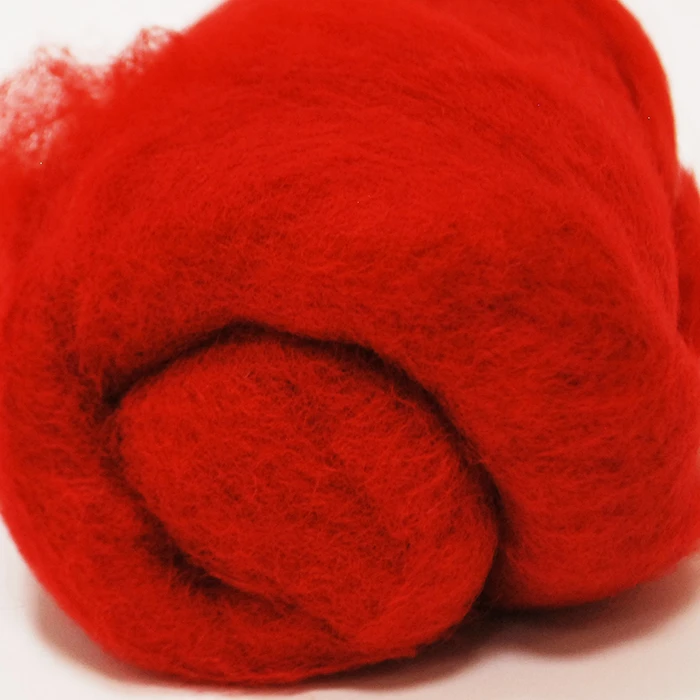 Wool Sliver - Red (500 g)