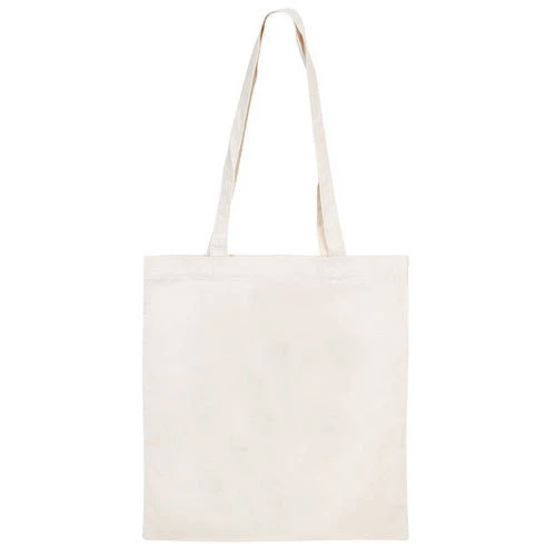 Fabric Bag - White (with Long Handle)