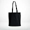 Fabric tote bag - black (with long handles)