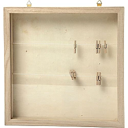 3D рамка с веревкой и прищепками