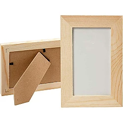 Wooden Picture Frame with Glass 6.8 x 11.8 cm