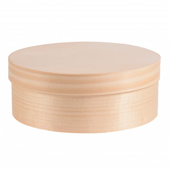 Apaļa koka kaste (8,5 cm)