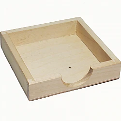 Wooden Memo Note Holder - Low