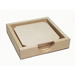 Set of Coasters with Low Box