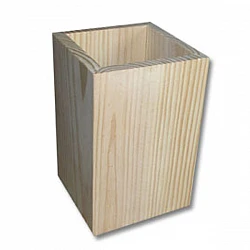 Wooden Desk Organizer for Writing Instruments – Square