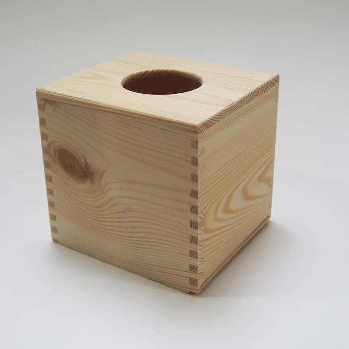 Wooden Napkin Box - Square