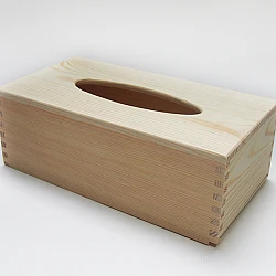 Wood Napkin Box - Rectangular