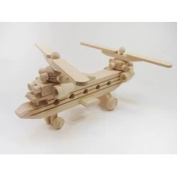 Wooden Toy Helicopter I