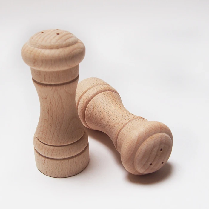 Wooden spice jar