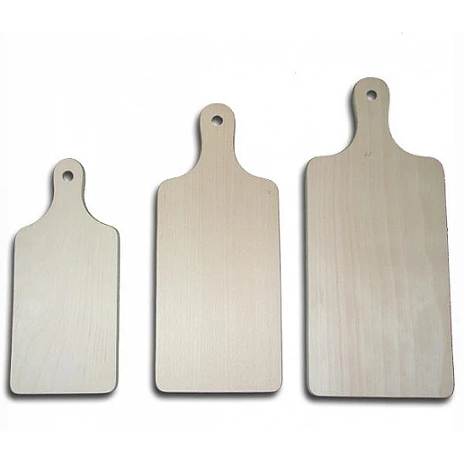 Small wooden chopping board with handle