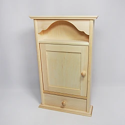 Wooden key cabinet with drawer