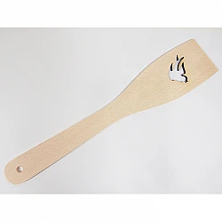 Wooden spoon with bird