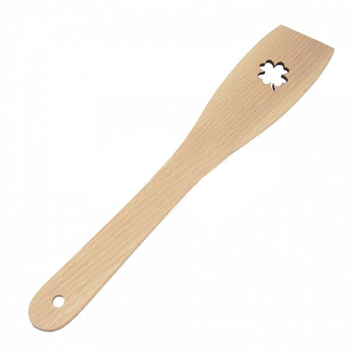 Wooden spatula with chive handle