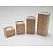 Large Spruce Candle Holder Set - 4 pcs