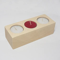 Large Juniper Candle Holder for 3 Candles