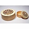 Round Wooden Box with Decorative Lid (Medium)