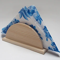 Wooden Napkin Holder - Semi-Circle