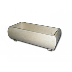 Wooden box with rounded corners