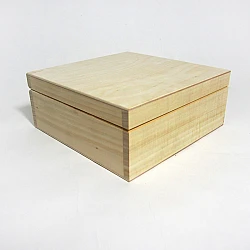 Wooden box with lid