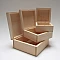 Wooden Box with Lid, Set of 3