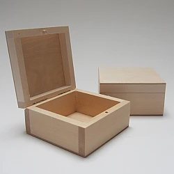 Small Wooden Box - Square