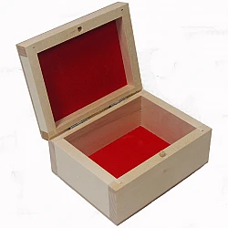 Wooden Box with Dark Interior