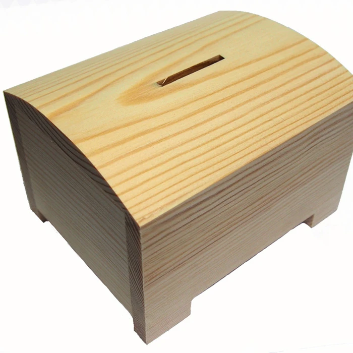Money box with slider