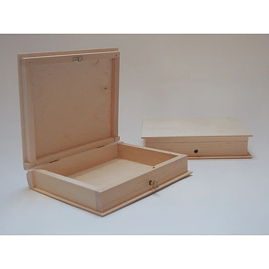 Wooden box with lock