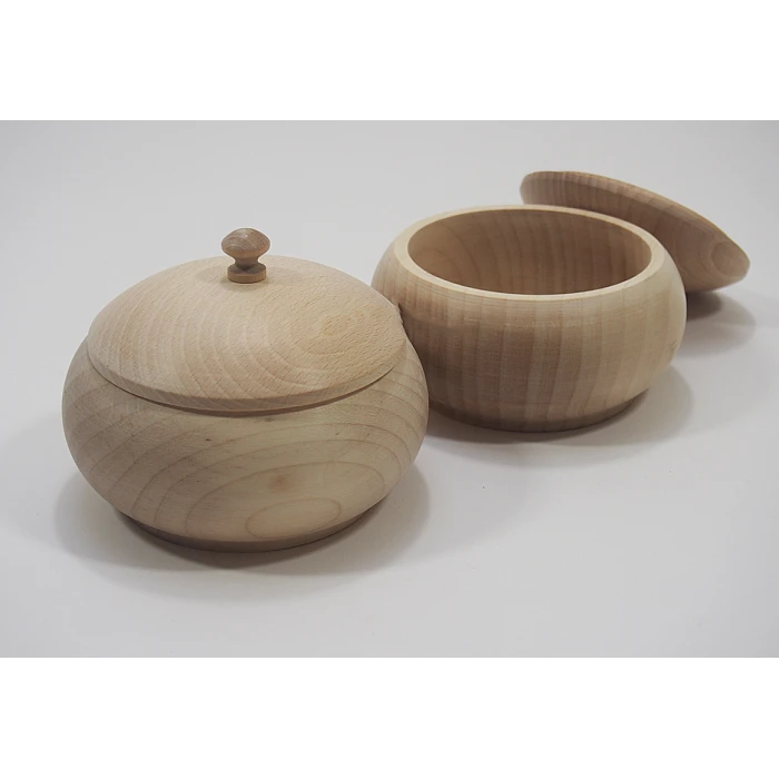 Wooden sugar bowl