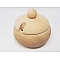 Wooden Sugar Bowl - (without Spoon)