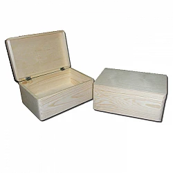 Wooden Box with Lid - Square (Large)