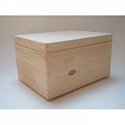 Large Wooden Box with Lid
