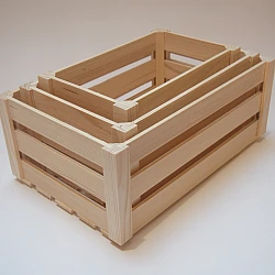 Wooden box set (3 pcs)