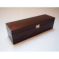 Redwood Wine Box with Lid for 1 Bottle