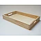 Wooden tray with handles