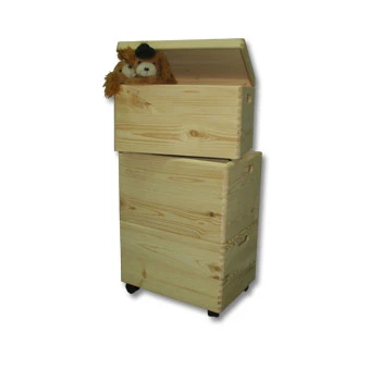 Wooden Box Trio on Wheels (Small)