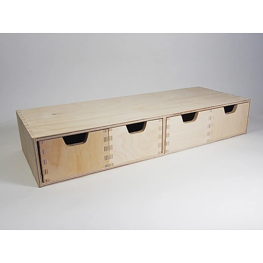 Shelf with 4 drawers