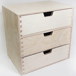 Shelf with 3 Drawers