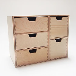 Shelf with 5 Drawers
