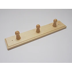 Wood coat hanger - 3 pegs