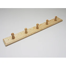 Wooden hanger - 5 pegs