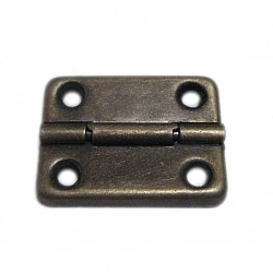 Петля (скруглённая) - тёмная латунь