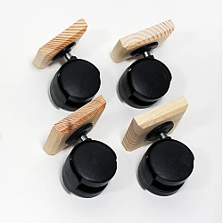 Wheels with Base for Wooden Crates